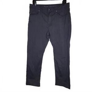 Prana Men’s Slim Fit Tech Pant Grey 33x30 Lightweight Stretch Outdoor Wear